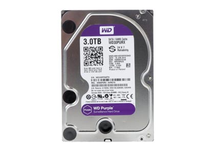 HDD WD SATA3 3Tb Purple Video IntelliPower 64Mb